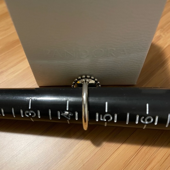 Pandora Midnight Star Blue Crystal Ring, size 4.5 (48) - Picture 6 of 6